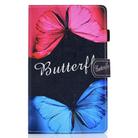 For Samsung Galaxy Tab A7 10.4 2020 T500 Colored Drawing Stitching Horizontal Flip Leather Case, with Holder & Card Slots(Butterfly Love) - 2