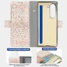 For Samsung Galaxy Z Fold6 VIETAO Integrated Colorful Leather Phone Case with Elastic Bowl Strap(Pink) - 2