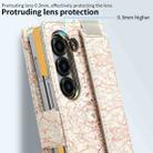 For Samsung Galaxy Z Fold6 VIETAO Integrated Colorful Leather Phone Case with Elastic Bowl Strap(Pink) - 3