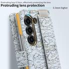 For Samsung Galaxy Z Fold5 VIETAO Integrated Colorful Leather Phone Case with Elastic Bowl Strap(Gray) - 3