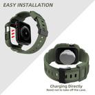 For Apple Watch 42mm / 41mm / 40mm / 38mm VIETAO Carbon Fiber Silicone Strap(Grass Green) - 3