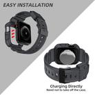 For Apple Watch Ultra 2 / 1 49mm VIETAO Carbon Fiber Silicone Strap(Transparent Grey) - 3