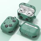 For AirPods Pro 2 Game Console Style Wireless Earphone Silicone Case(Pine Green) - 2