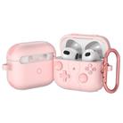 For AirPods 3 Game Console Style Wireless Earphone Silicone Case(Pink) - 1