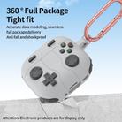 For AirPods 4 Game Console Style Wireless Earphone Silicone Case(Rock Grey) - 2