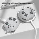 For AirPods 4 Game Console Style Wireless Earphone Silicone Case(Rock Grey) - 3