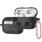 For AirPods Pro Game Console Style Wireless Earphone Silicone Case(Dark Grey) - 1