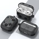 For AirPods Pro Game Console Style Wireless Earphone Silicone Case(Dark Grey) - 2