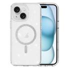 For iPhone 15 Plus Clear Glitter Powder MagSafe Phone Case(Transparent) - 1