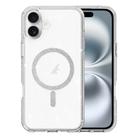 For iPhone 16 Plus Clear Glitter Powder MagSafe Phone Case(Transparent) - 1