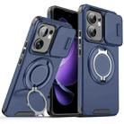 For OPPO Reno13 F 5G Sliding Camshield Ring Holder Phone Case(Blue) - 1