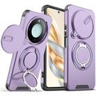 For Honor X60 Sliding Camshield Ring Holder Phone Case(Purple) - 1