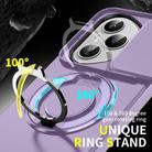 For Honor 400 Pro Global 160.8mm Sliding Camshield Ring Holder Phone Case(Purple) - 3