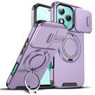 For Honor 400 Lite Global Sliding Camshield Ring Holder Phone Case(Purple) - 1