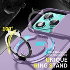 For Honor 400 Lite Global Sliding Camshield Ring Holder Phone Case(Purple) - 3
