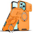For Honor 400 Lite Global Sliding Camshield Ring Holder Phone Case(Orange) - 1