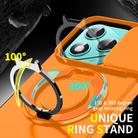 For Honor 400 Lite Global Sliding Camshield Ring Holder Phone Case(Orange) - 3
