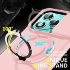 For Honor 400 Lite Global Sliding Camshield Ring Holder Phone Case(Pink) - 3