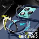 For Honor 400 Lite Global Sliding Camshield Ring Holder Phone Case(Blue) - 3
