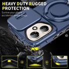 For Honor 400 Global 156.5mm Sliding Camshield Ring Holder Phone Case(Blue) - 2