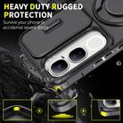 For vivo V40 Lite 5G Sliding Camshield Ring Holder Phone Case(Black) - 2