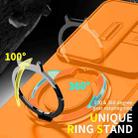 For vivo V50 Sliding Camshield Ring Holder Phone Case(Orange) - 3