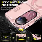 For vivo V50 Sliding Camshield Ring Holder Phone Case(Pink) - 2