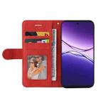 For OPPO A5 Pro 5G Global Dual-color Splicing Flip Leather Phone Case(Red) - 3