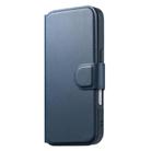 For iPhone 16 Pro Max CaseNeo Finger Grip Strap MagSafe Leather Phone Case(Blue) - 2