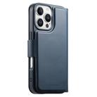 For iPhone 16 Pro Max CaseNeo Finger Grip Strap MagSafe Leather Phone Case(Blue) - 3