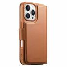 For iPhone 16 Pro CaseNeo Finger Grip Strap MagSafe Leather Phone Case(Brown) - 3