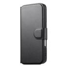 For iPhone 16 Pro CaseNeo Finger Grip Strap MagSafe Leather Phone Case(Black) - 2