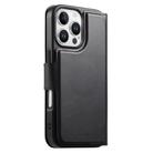 For iPhone 16 Pro CaseNeo Finger Grip Strap MagSafe Leather Phone Case(Black) - 3