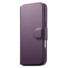For iPhone 16 Pro CaseNeo Finger Grip Strap MagSafe Leather Phone Case(Purple) - 2