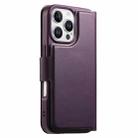 For iPhone 16 Pro CaseNeo Finger Grip Strap MagSafe Leather Phone Case(Purple) - 3