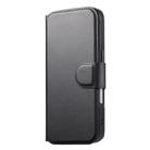 For iPhone 16 Plus CaseNeo Finger Grip Strap MagSafe Leather Phone Case(Black) - 2