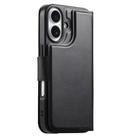 For iPhone 16 Plus CaseNeo Finger Grip Strap MagSafe Leather Phone Case(Black) - 3