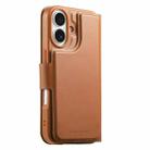 For iPhone 16 CaseNeo Finger Grip Strap MagSafe Leather Phone Case(Brown) - 3