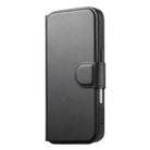 For iPhone 16 CaseNeo Finger Grip Strap MagSafe Leather Phone Case(Black) - 2
