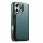 For iPhone 16 CaseNeo Finger Grip Strap MagSafe Leather Phone Case(Green) - 3