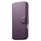 For iPhone 16 CaseNeo Finger Grip Strap MagSafe Leather Phone Case(Purple) - 2
