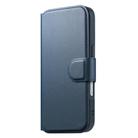 For iPhone 16 CaseNeo Finger Grip Strap MagSafe Leather Phone Case(Blue) - 2
