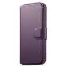 For iPhone 15 Pro CaseNeo Finger Grip Strap MagSafe Leather Phone Case(Purple) - 2