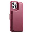 For iPhone 15 Pro CaseNeo Finger Grip Strap MagSafe Leather Phone Case(Red) - 3