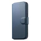 For iPhone 15 Pro CaseNeo Finger Grip Strap MagSafe Leather Phone Case(Blue) - 2