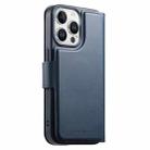 For iPhone 15 Pro CaseNeo Finger Grip Strap MagSafe Leather Phone Case(Blue) - 3