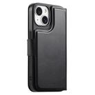 For iPhone 15 Plus / 14 Plus CaseNeo Finger Grip Strap MagSafe Leather Phone Case(Black) - 3