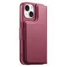 For iPhone 15 Plus / 14 Plus CaseNeo Finger Grip Strap MagSafe Leather Phone Case(Red) - 3