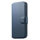 For iPhone 15 Plus / 14 Plus CaseNeo Finger Grip Strap MagSafe Leather Phone Case(Blue) - 2