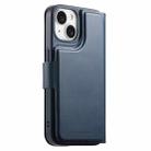 For iPhone 15 Plus / 14 Plus CaseNeo Finger Grip Strap MagSafe Leather Phone Case(Blue) - 3